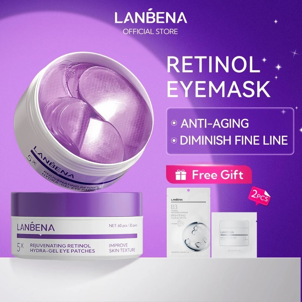 Microneedle Patch Eye - LANBENA Маска для глаз с ретинолом