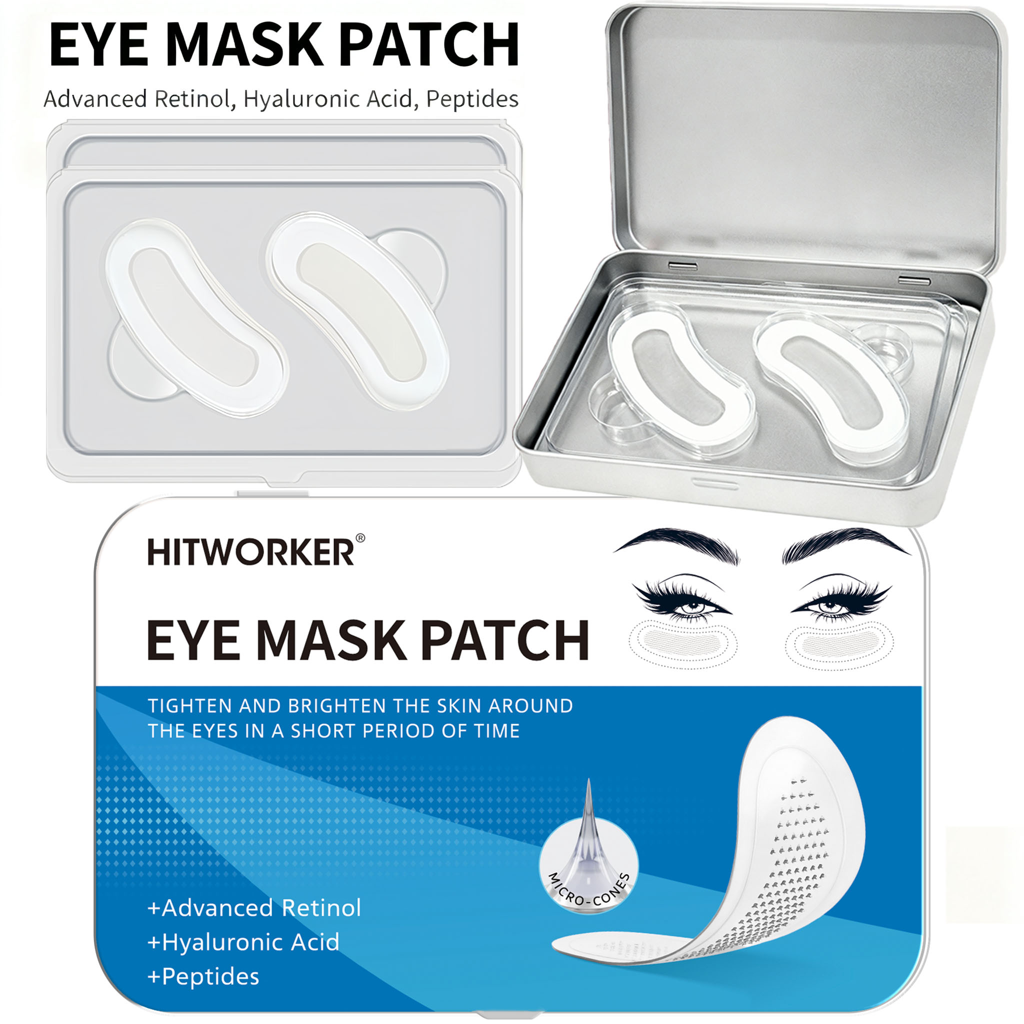 Microneedle Patch Eye - Гидрогелевые патчи для глубокого очищения кожи