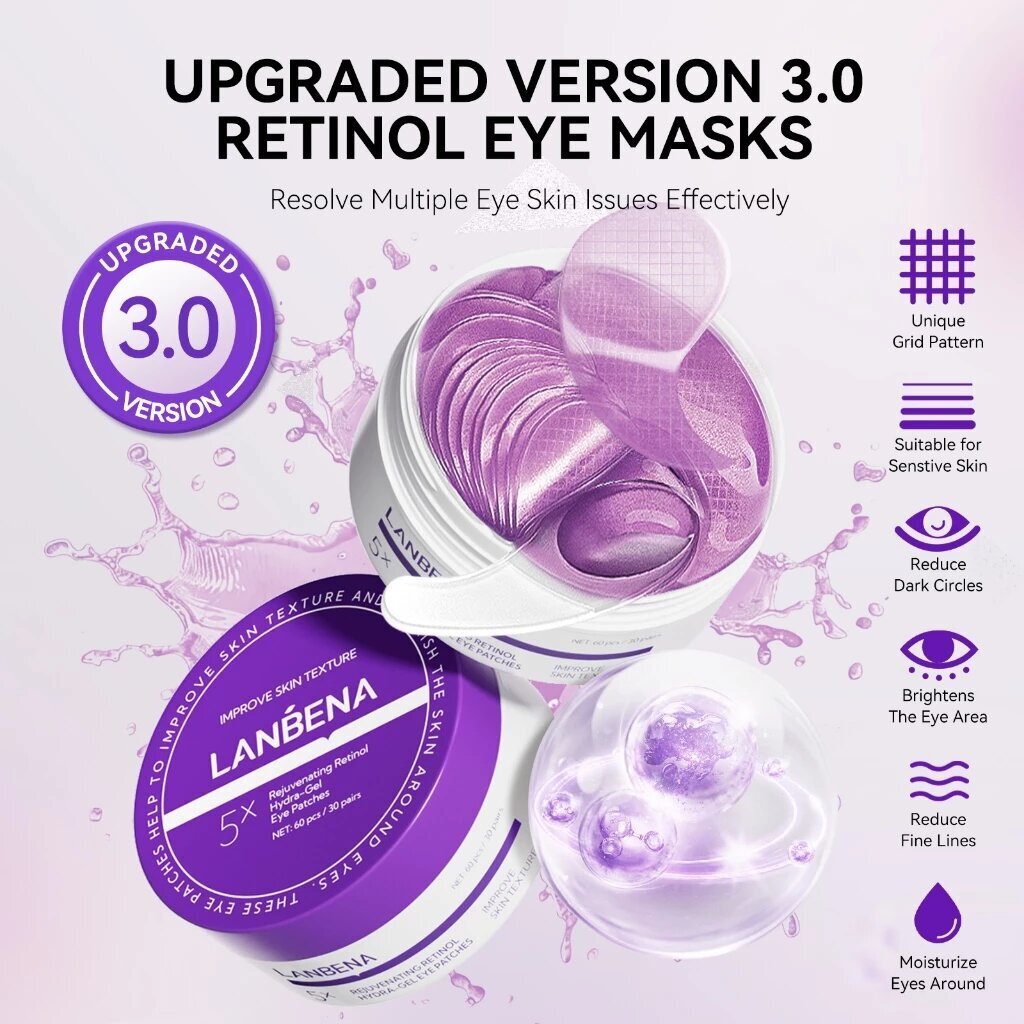 LANBENA Маска для глаз с ретин – обзор и цена Microneedle Patch Eye